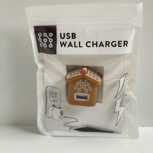 Target holiday USB wall charger, Gingerbread house wall charger